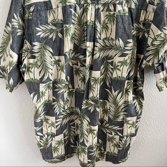 Ono & Company Men’s Aloha Palm Hawaii Hawaiian Button Front Shirt Large - Picture 7 of 8